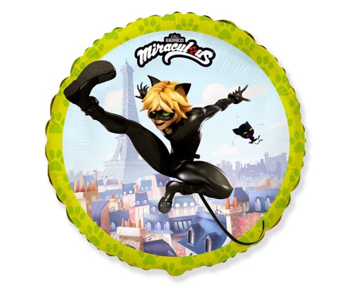 Fóliový balón Miraculous Miraculous Cat Noir 46cm