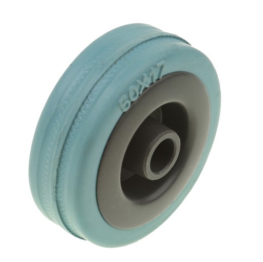 KOLIESKO PRE VOZÍKY 50 mm GUMOVÉ KOLEČKO PRE VOZÍKY, PLNÝ OTVOR 8 mm