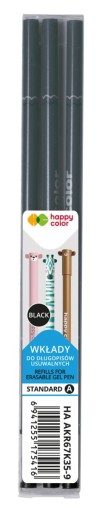 Vymazateľná náplň do pier, 3 ks náplň do uší Happy Color