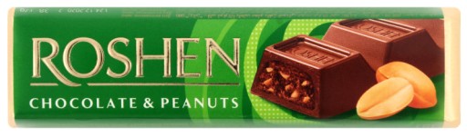 ROSHEN ČOKOLÁDA A ARAŠIDOVÉ TYČINKY 38G