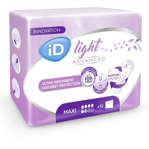 iD Light Maxi plienky, anatomické vkladačky pre ženy