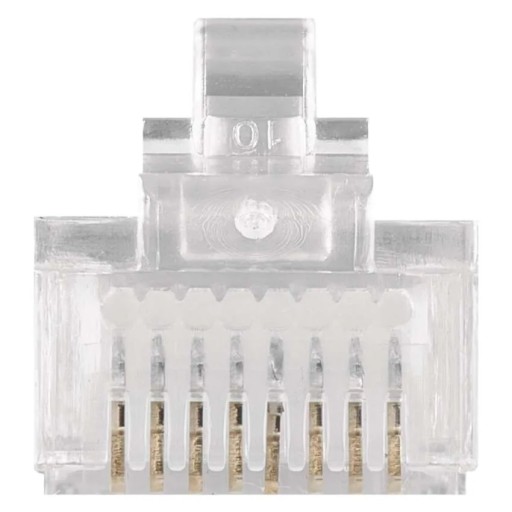 Zástrčka RJ45, pozlátený konektor EKRAN, internet LAN, sieť FTP CAT 5E - 20 ks.