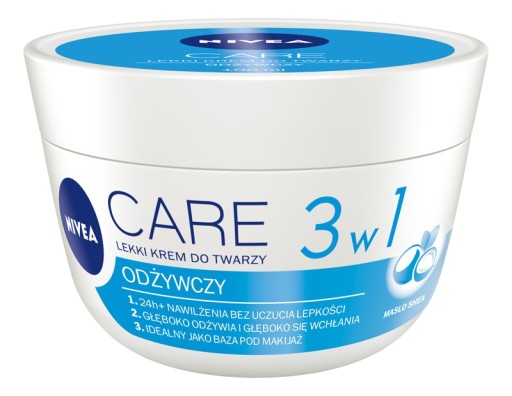 NIVEA Hydratačný krém na tvár CARE 3v1 100ml