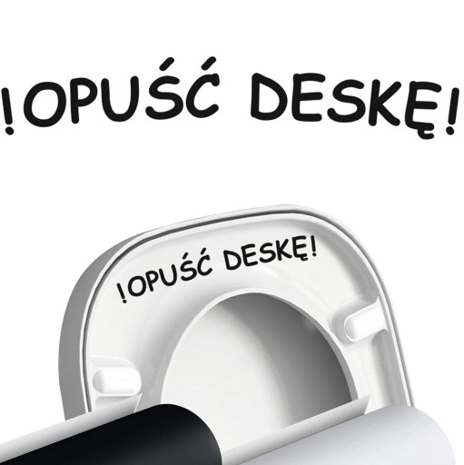 Vtipná nálepka na WC SEDADLO