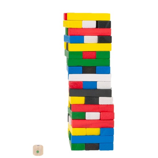 WOBKING TOWER FAREBNÁ DREVENÁ SPOLOČENSKÁ HRA VEŽA