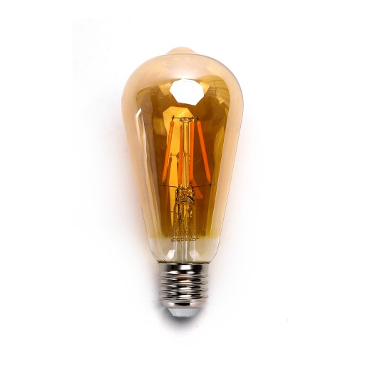 E27 LED žiarovka ST64 4W RETRO medovo žltá jantárová 2200K