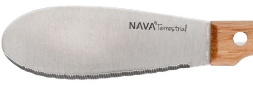 NÔZ NA STIERANIE MASLA SYROVÁ STIERKA OLDMAN SPATULA nitovaný nôž 19cm