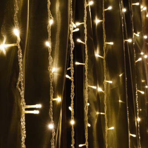 LED ZÁCLONA SVETELNÁ ZÁCLONA VIANOČNÉ OSVETLENIE 2700K