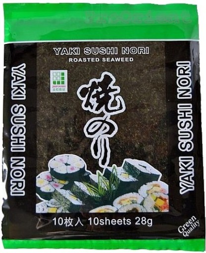 Morské riasy Nori Green 10 ks na sushi