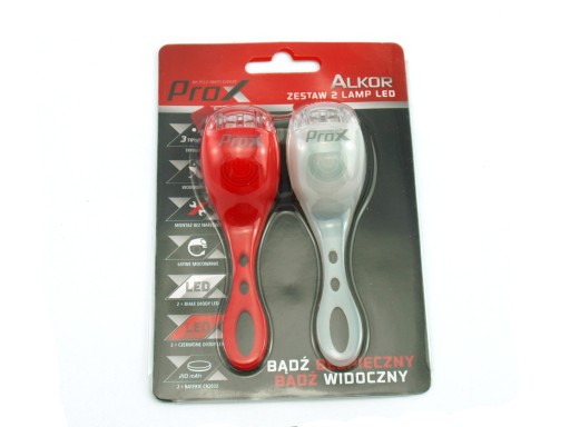 SET PROX ALKOR SILIKÓNOVÉ LED SVETLÁ NA BICYKEL