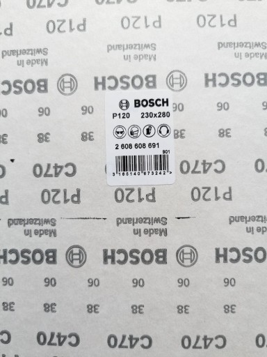 List brúsneho papiera 230x280mm C470 P120 BOSCH