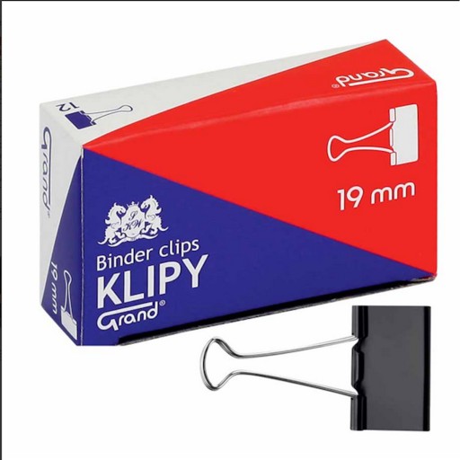 KLIP KANCELÁRSKA KLIP GRAND 19 MM x 12 KS