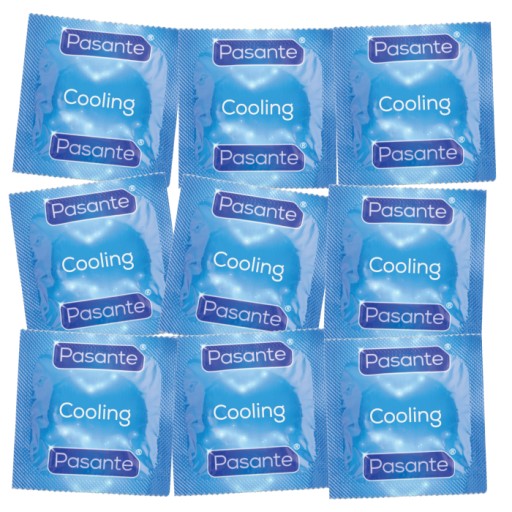 PASANTE COOLING chladivé, stimulačné, rebrované kondómy, 1 ks.