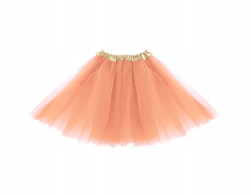 Tylová tutu sukňa 40 cm, broskyňa, losos, slepačia párty