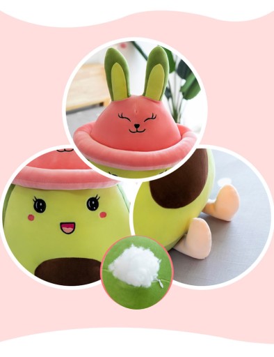 PLYŠOVÝ HRAČKA AVOKÁDO MASKOT VANKÚŠOK 35cm