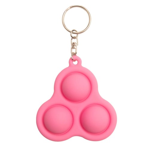 SENSORY TOY PUSH BUBBLE POP IT KEYRING