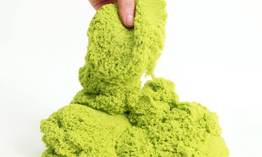 KINETICKÝ PIESOK 1 kg ŽLTÝ ZELENÝ PIESOK