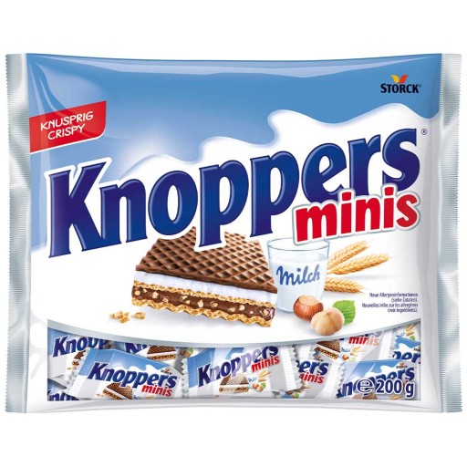 Knoppers Storck Mini Wafer Cookies 11ks nemecké balenie na Deň detí