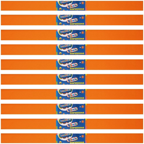 BAMBINO CRIPPLED hodvábny papier 50x200cm DEKORATÍVNY ORANŽOVÝ 10 kusov