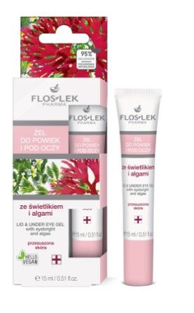 FLOS-LEK Gél na očné viečka s riasami a svetlíkom 15ml