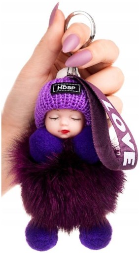 Prívesok na kľúče pre bábiku pompom bábika Taštičky Prívesok na kľúče
