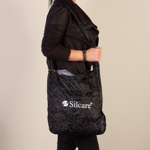 Silcare Roll-Up taška cez rameno Black-Logo