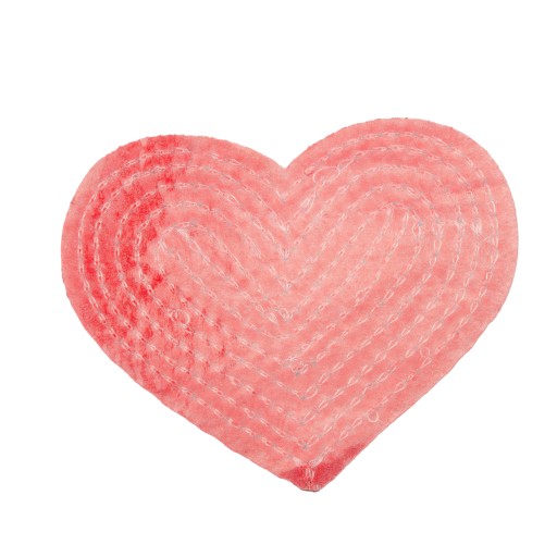 Flitrová nášivka Heart Red Flitrové srdce