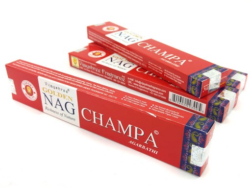 NAG CHAMPA VIJAYSHREE ZLATÉ INDICKÉ VONNÉ TYČINKY