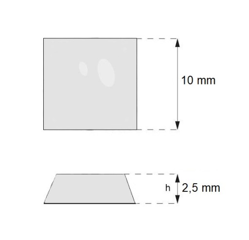 SAMOLEPIACE SILIKÓNOVÉ NÁRAZNÍKY 10x2,5mm 100 ks