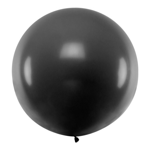 VEĽKÝ BALÓN VEĽKÁ GUĽA čierna pastelová XXL 100 cm na halloweenske narodeniny