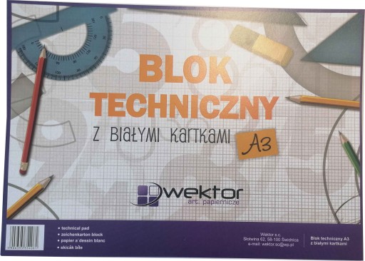 Technický blok A3 Biely