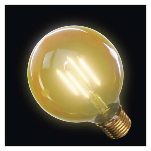 LED ŽIAROVKA EMOS Z74304 VINTAGE G95 E27 4W (40W) 470lm TEPLÁ BIELA