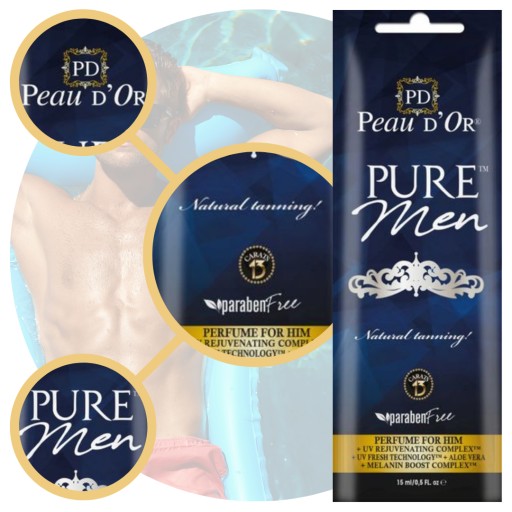 Vrecúško na opaľovací krém Peau d'Or Pure Men