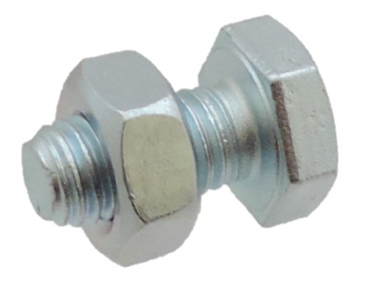 SET ŠESTIHRANNÁ SKRUTKA DIN-933 M12x40 + MATICA POZINKOVANÁ 10 kusov