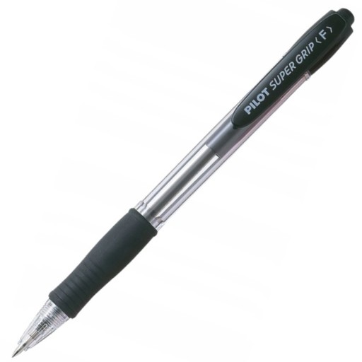 PILOTNÉ SUPER GRIP AUTOMATICKÉ GULIČKOVÉ PERO, ČIERNA