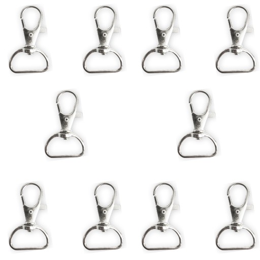 KĽÚČENKA NA RYBIE KRABINKY 22mm STRIEBORNÝ NIKEL