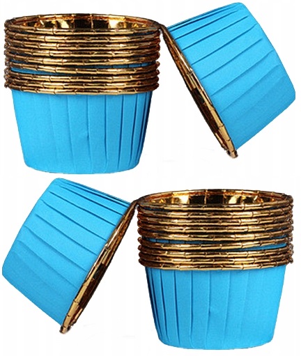 MUFFIN LINERS formičky na košíčky DECORATIONS narodeninové modré 20 ks
