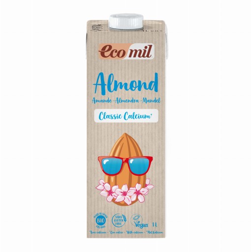 ECOMIL MANDĽOVÝ NÁPOJ Classic PLUS+ BIO VÁPNIK 1L
