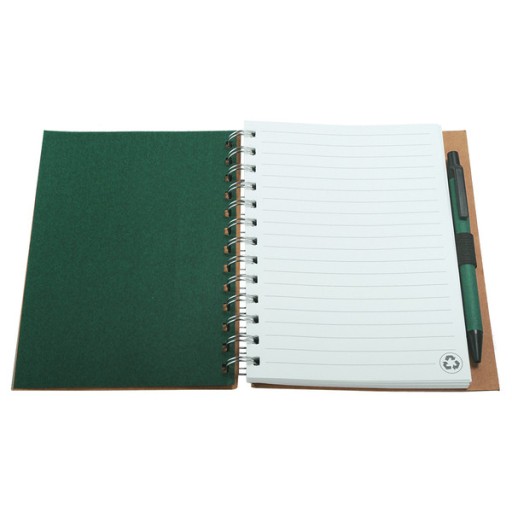 Notebook 120x180/70k Envivo line, zelená/béžová