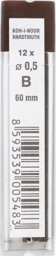GRAFITOVÁ NÁPLŇ DO MECHANICKEJ CERUŽKY 0,5MM B
