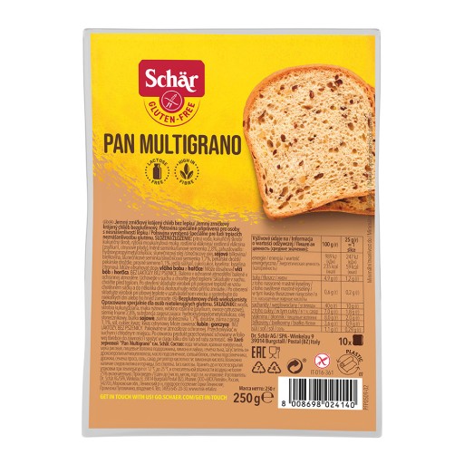 Pan Multigrano – Chlieb viaczrnný 250g Schar