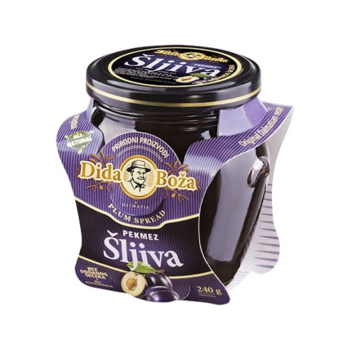 Slivkový lekvár bez cukru 240g