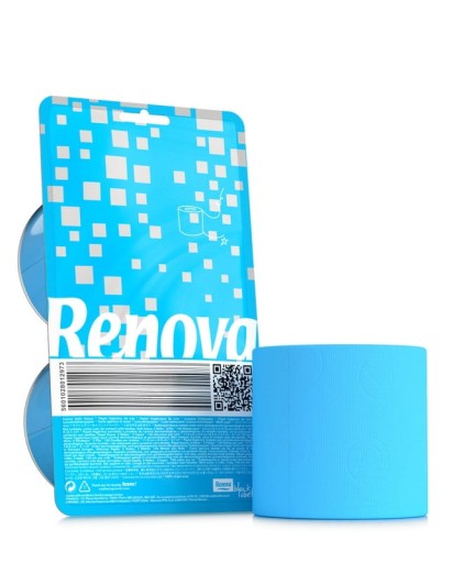 Toaletný papier Renova Crystal modrý 2 rolky