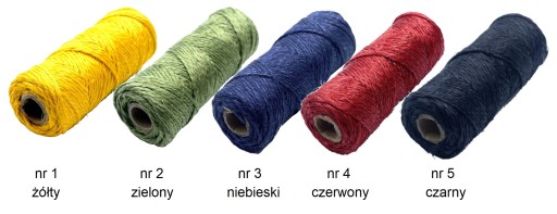 Ľanové nite, mix farieb, 1 cievka, 30 m