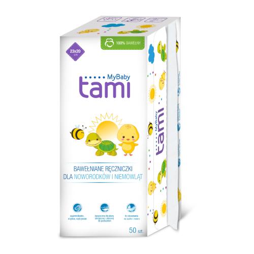 TAMI Bavlnené detské osušky, 50 ks.