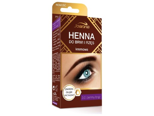Joanna Henna krém na obočie a mihalnice 3.0 hnedá