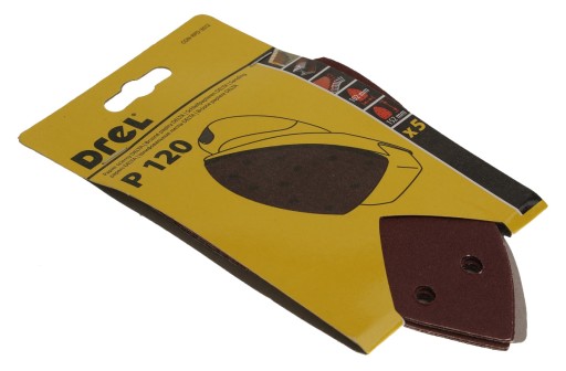 BRÚSNY PAPIER NA VELCRO DELTA IRON GR120 5 ks