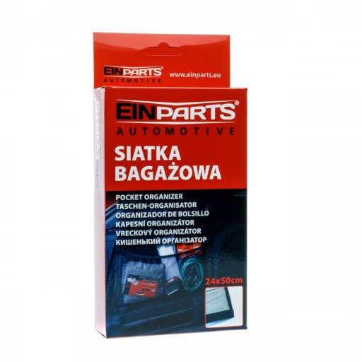 ORGANIZÁTOROVÁ SIEŤ NA KUFOR AUTA S PRIPOJENÍM NA VELCRO 50x24CM