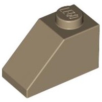 LEGO 3040 DRÁŽKOVÁ DLAŽDICA 2x1 piesková ci (9g) 12ks
