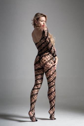 Erotická bodystocking spodná bielizeň s dierou v rozkroku